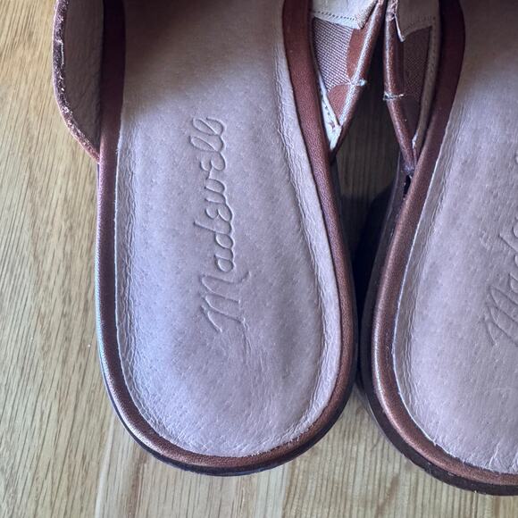 Madewell The Mindy Lugsole Leather Mule in "Dried Maple" Size 7.5 - Picture 7 of 9